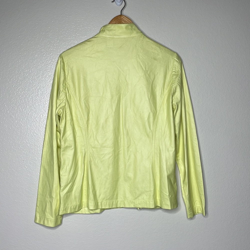 Chicos Full Zip Light Jacket sz 1 (medium) light green - Picture 4 of 4
